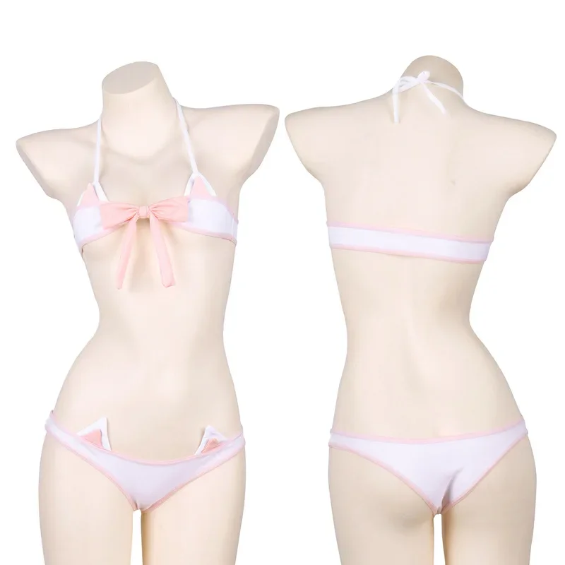 Lolita Anime Pink Bow Mini Bik - Bandage ulasan dan harga
