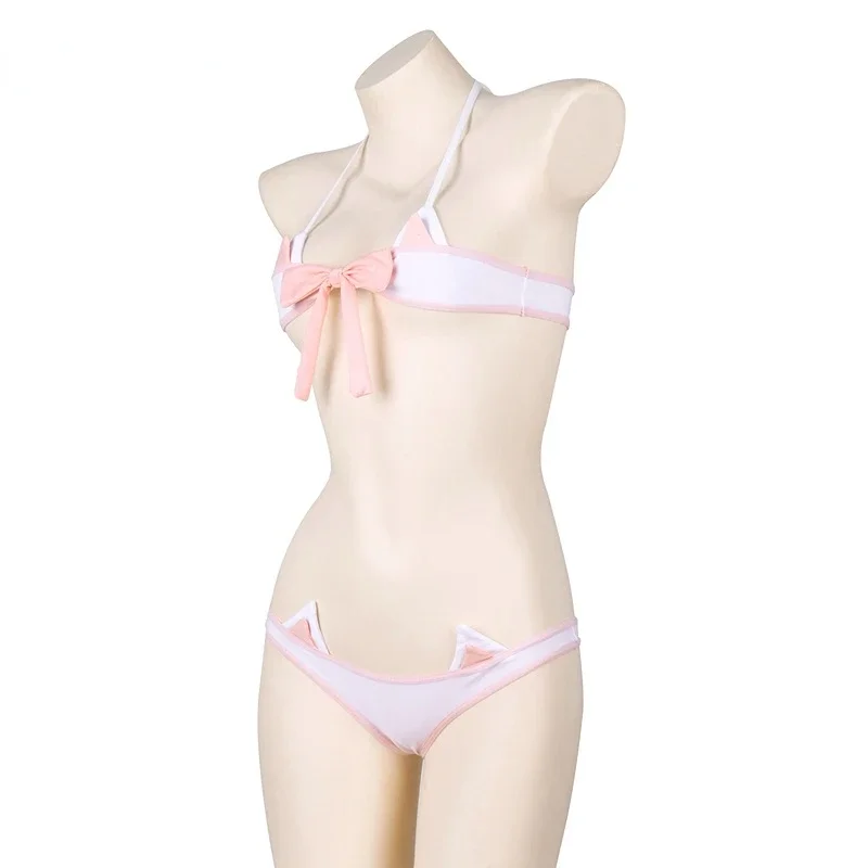 Lolita Anime Pink Bow Mini Bik - Bandage ulasan dan harga
