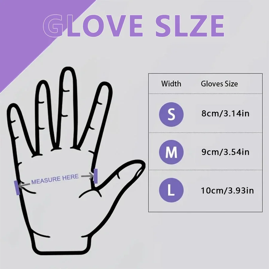 10-100pcs Disposable Purple Ni - Medical Gloves ulasan dan harga