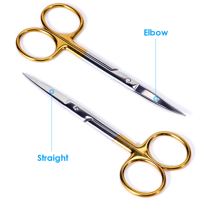 1pc Dental Gold Handle Scissor - Medical Scissors ulasan dan harga