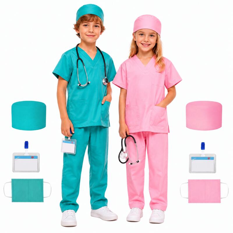 Kids Doctor Scrubs Costume Set - Stethoscope ulasan dan harga