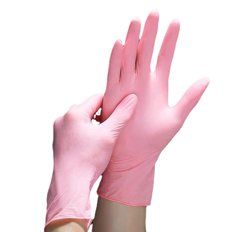 50/100PCS Pink Nitrile Gloves  - Medical Gloves ulasan dan harga