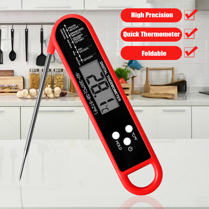 Foldable Meat Thermometer Digi - Thermometer Digital ulasan dan harga