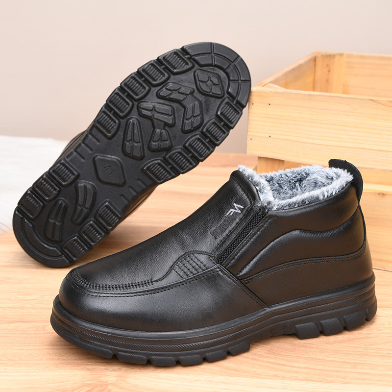 2026 Winter New Leather Boots  - Bandage ulasan dan harga