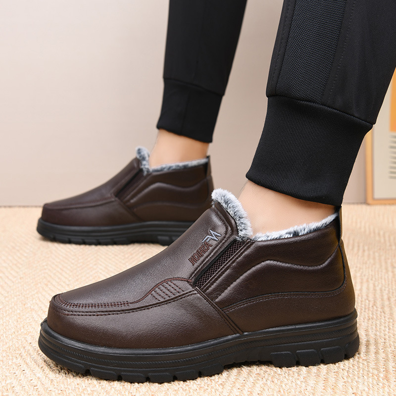 2026 Winter New Leather Boots  - Bandage ulasan dan harga