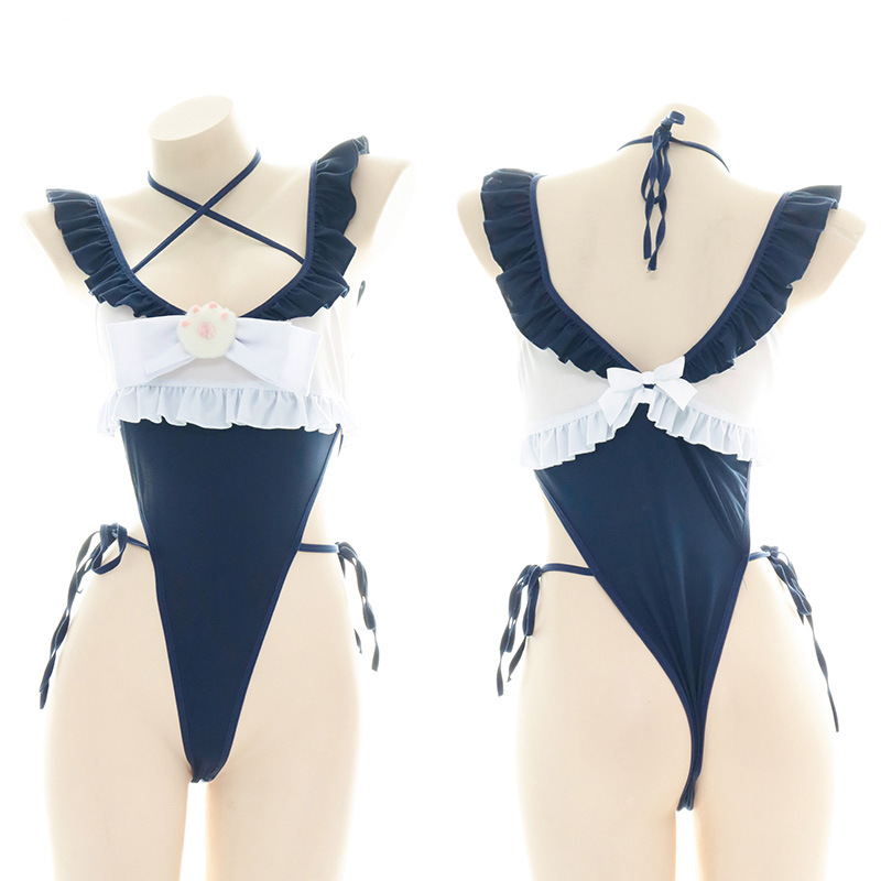 Cute Ruffled Edge One Piece Sw - Bandage ulasan dan harga